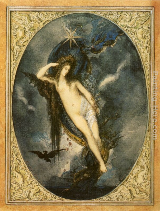 Night painting - Gustave Moreau Night art painting